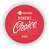 Diners Choice Award Winner 2019 Link to Open Table Reservations
